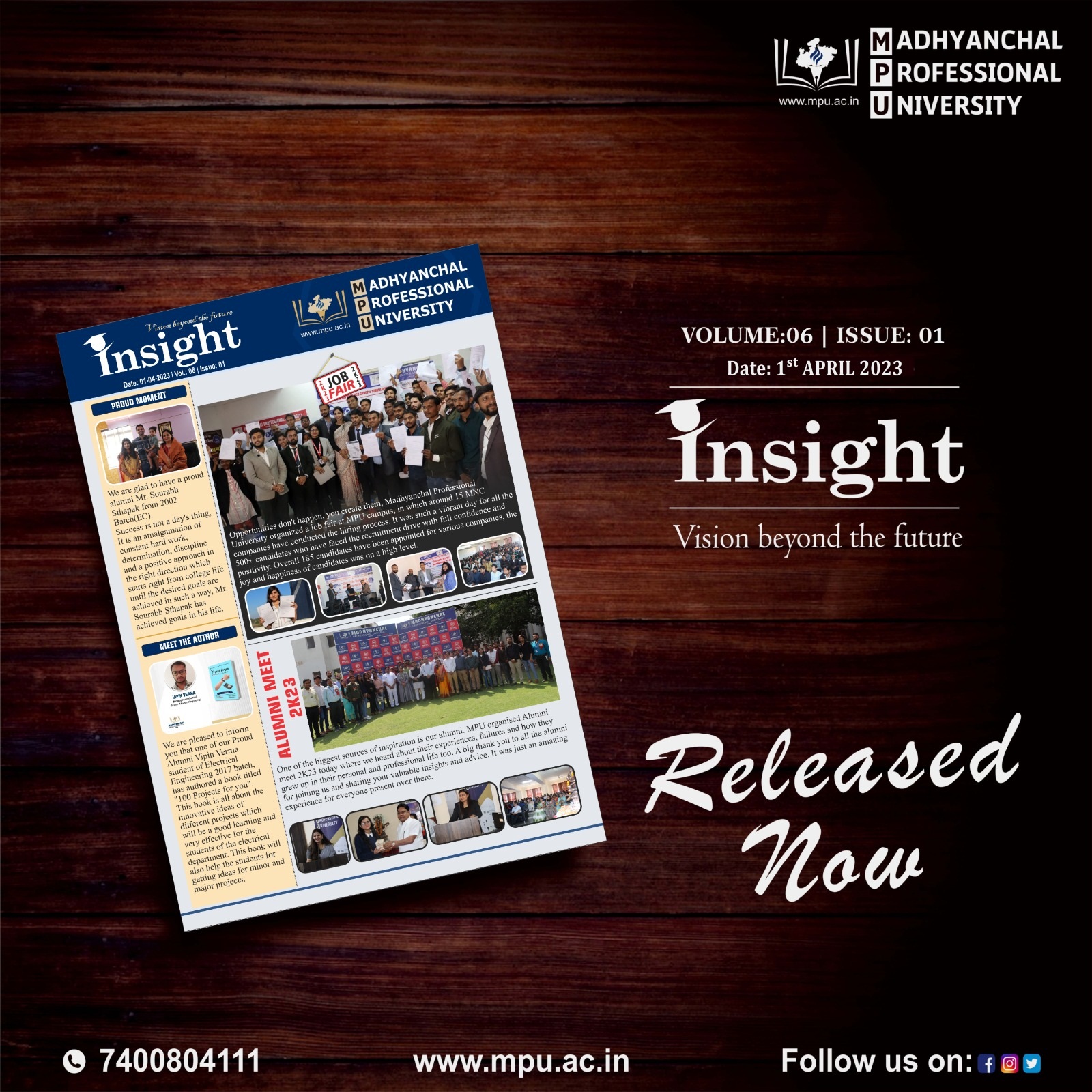 MPU News Letter Volume: 06, Issue: 01 Released Now!!